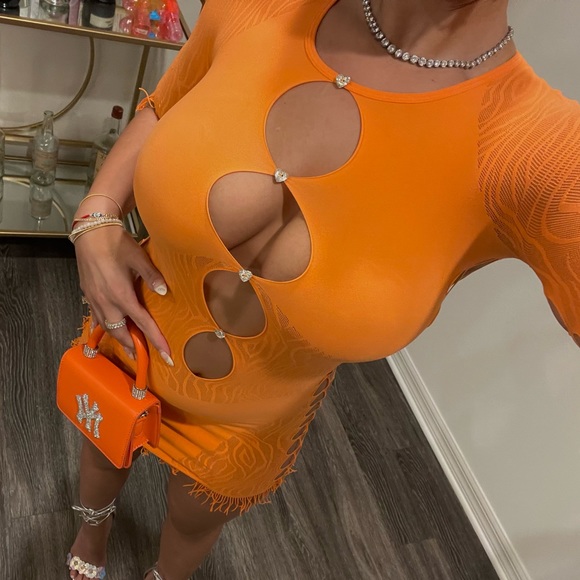 POSTER GIRL Dresses & Skirts - Poster Girl Dress Orange